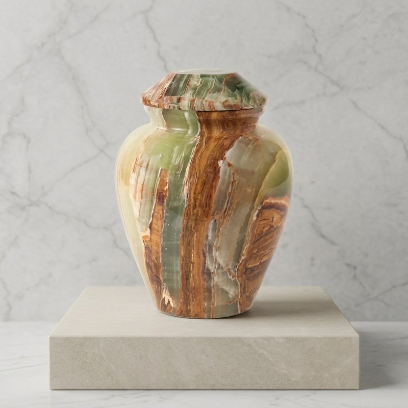 Onyx Multi Green Marble Ash Urns - product image 2