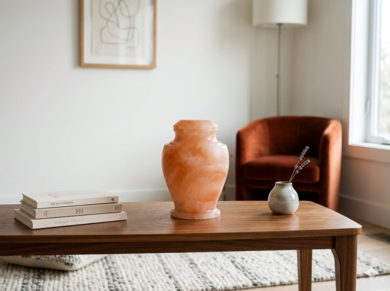 Himalayan Pink Salt Matki Cremation Ash Urn - product image 3