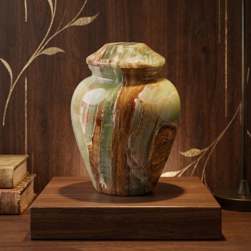 Onyx Multi Green Marble Ash Urns - product image 4