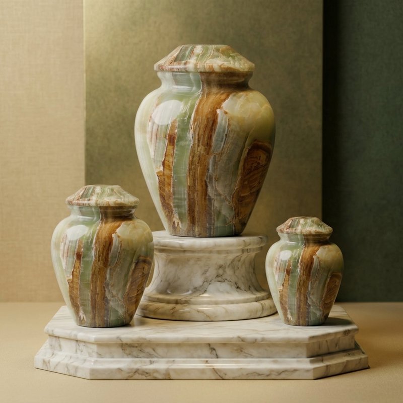 Onyx Multi Green Marble Ash Urns
